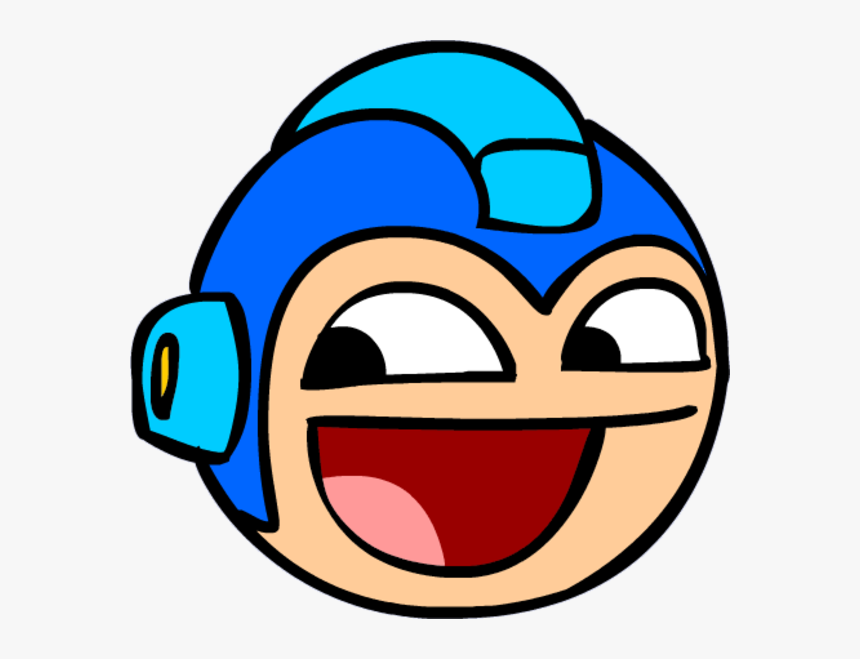 Portal Face Facial Expression Smile Clip Art - Mega Man Head Transparent, HD Png Download