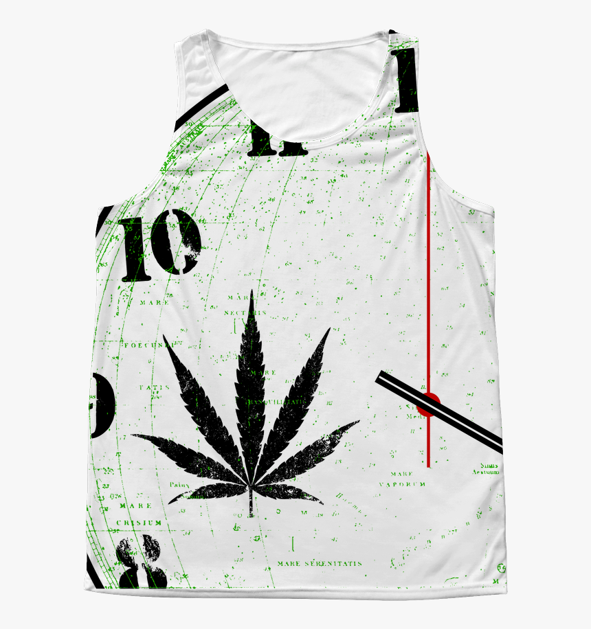 Marijuana Clock All Over Print Tank - Help End Marijuana Prohibition Hemp Party, HD Png Download