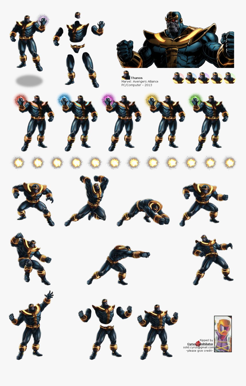 Click For Full Sized Image Thanos - Marvel Avengers Alliance Thanos, HD Png Download