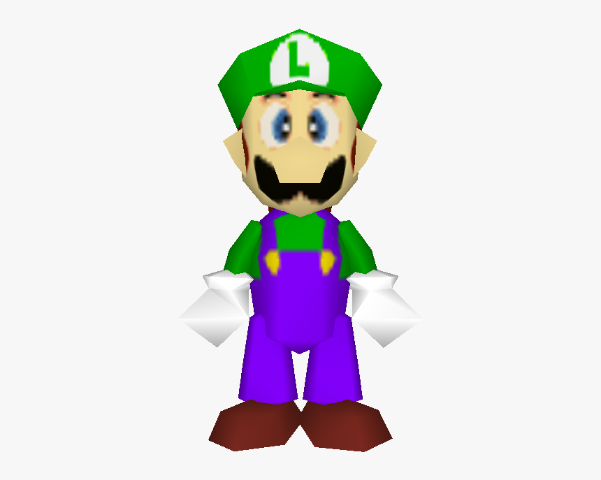 Download Zip Archive - Smash 64 Luigi Model, HD Png Download
