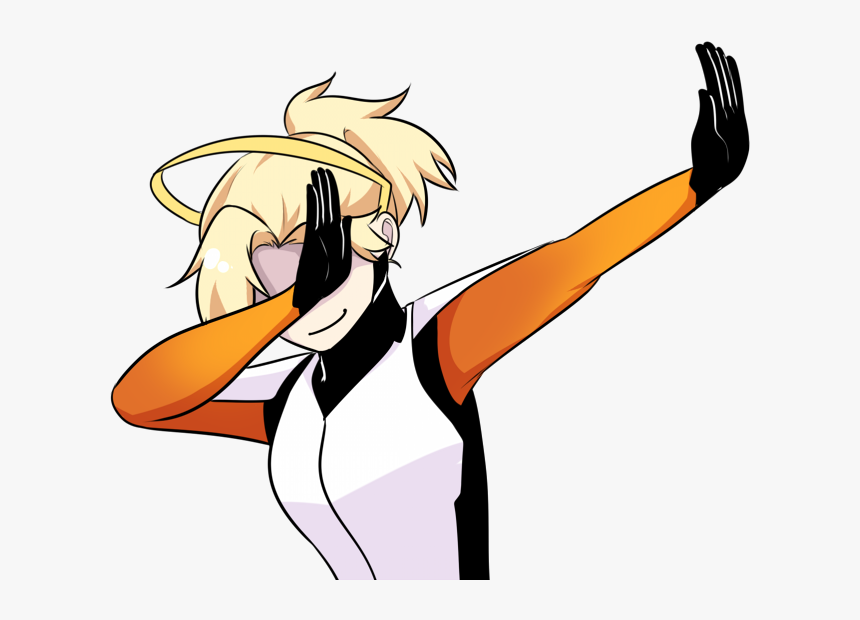 “everyone Needs A Dabbing Mercy ” - Mercy Overwatch Dabbing, HD Png Download