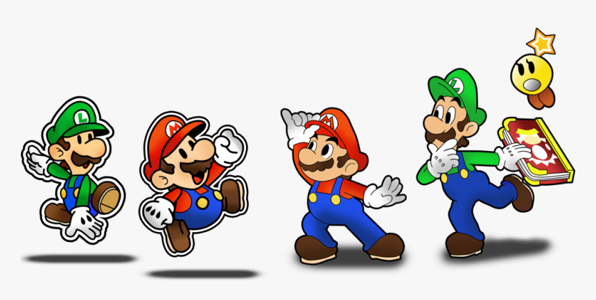 Mario And Luigi Paper, HD Png Download
