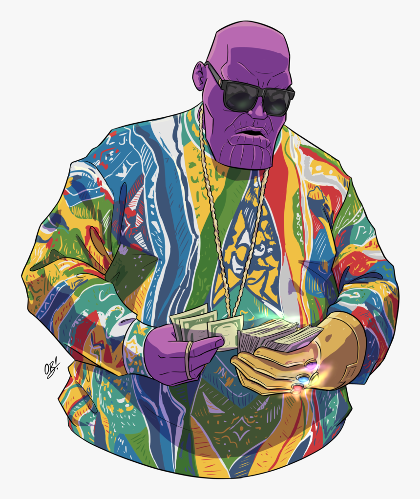 Notorious-thanos Full Printfile Front, HD Png Download