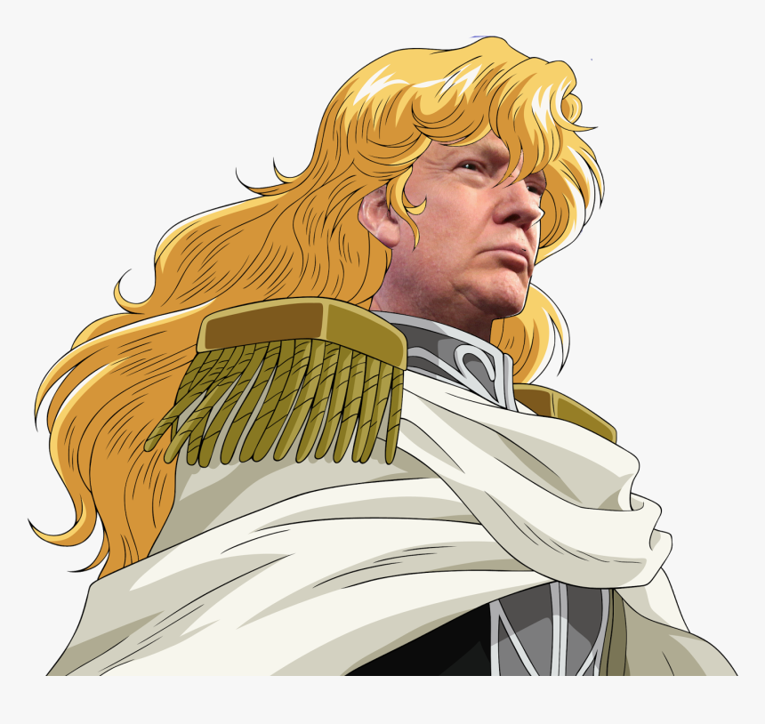 Donald Trump United States Of America Yellow Human - Legend Of The Galactic Heroes Reinhard Hair, HD Png Download