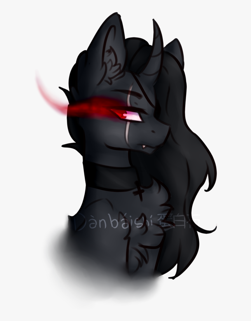 Danbaishi, Bust, Edgy, Eye Scar, Glowing Eyes, Oc, - Illustration, HD Png Download