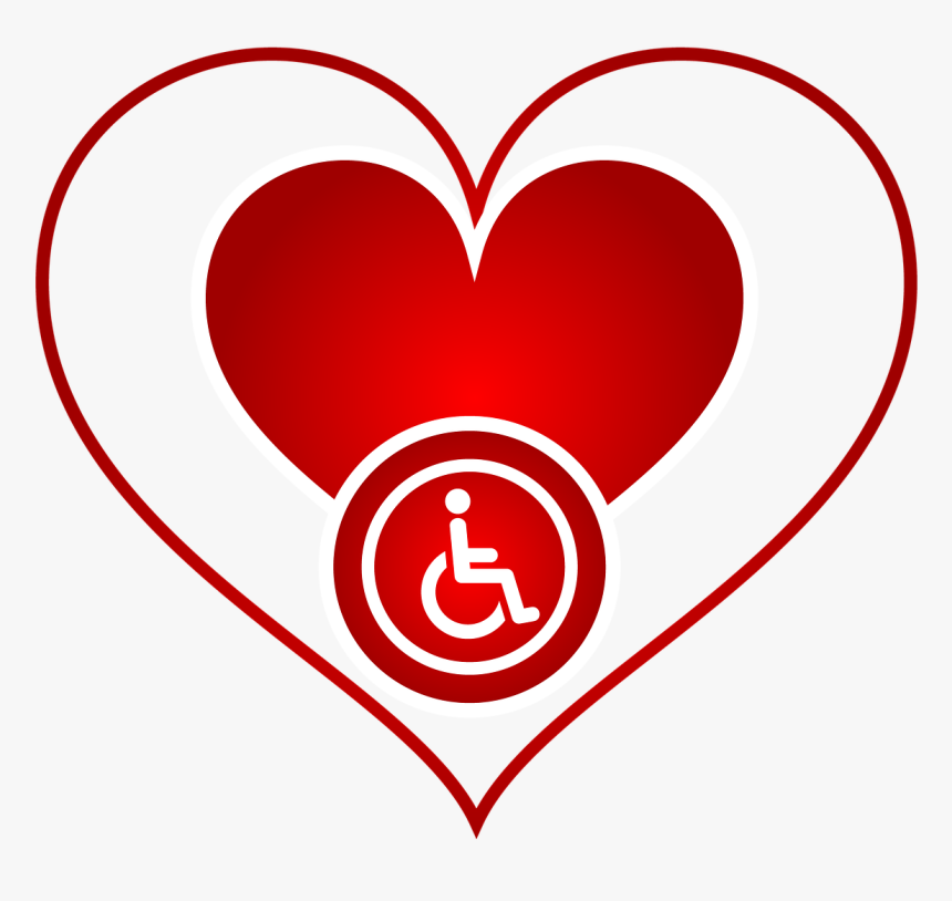 Red Heart Icon Png , Png Download - Значок Дети Инвалиды, Transparent Png