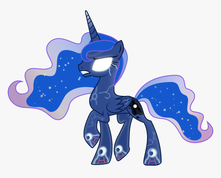 Theshadowstone, Blue Orb, Glowing Eyes, Kyogre, Pokémon, - Mlp Princess Luna Sad, HD Png Download
