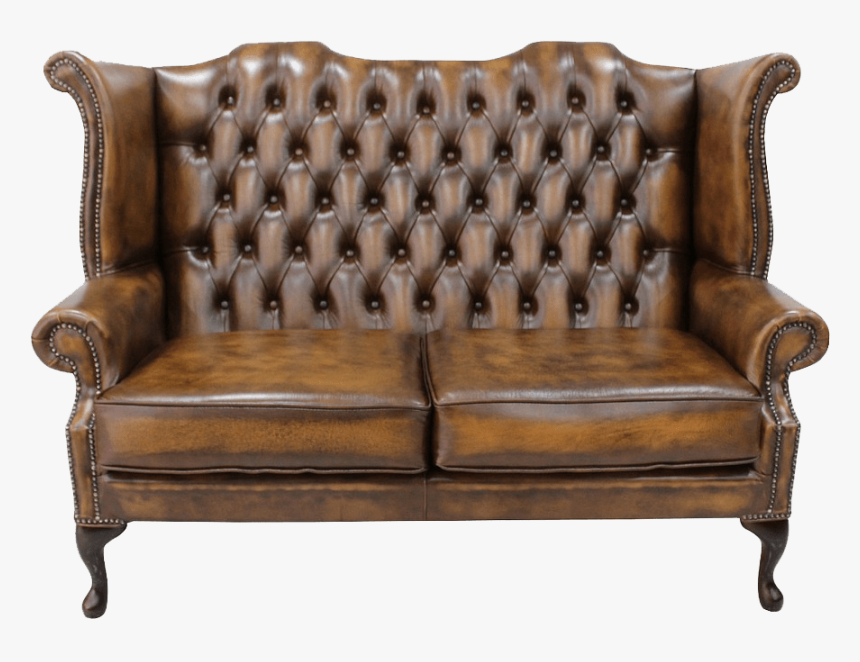 Chesterfield Leather Sofa Transparent Image - Vintage Sofa In Png, Png Download