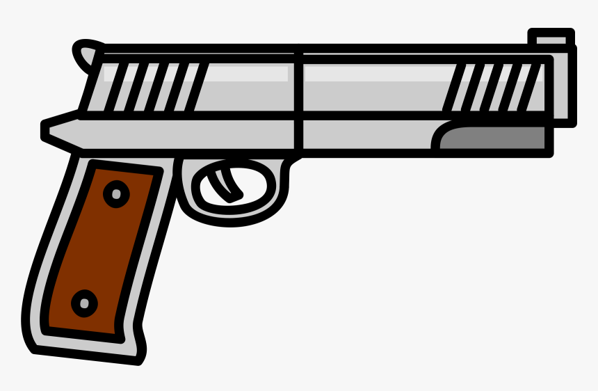 Transparent Hand With Gun Png - Pistol Clip Art Png, Png Download