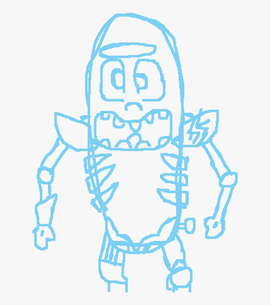 Pickle Rick W - Sketch, HD Png Download