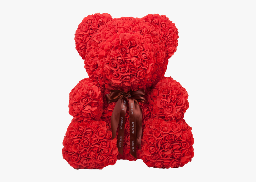 Red Rose Bear, HD Png Download