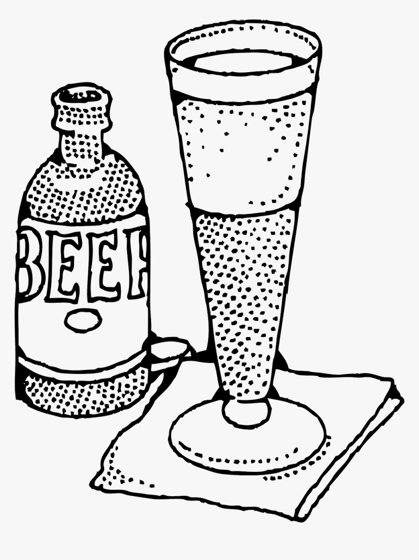 Clipart Black And White Beer Mug Png, Transparent Png