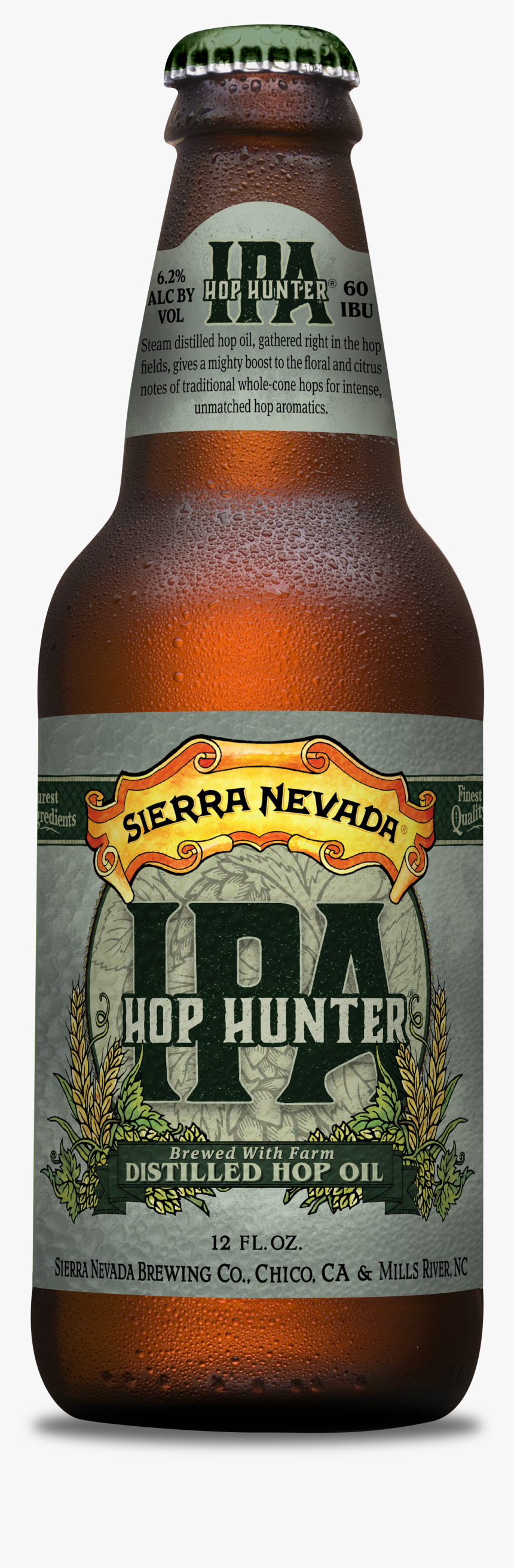 Beer Bottle Png - Sierra Nevada Hop Hunter, Transparent Png