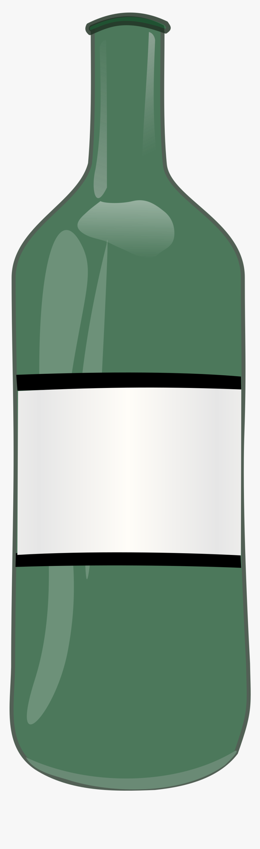 Wine Bottle Clip Arts - Bottle Clipart, HD Png Download