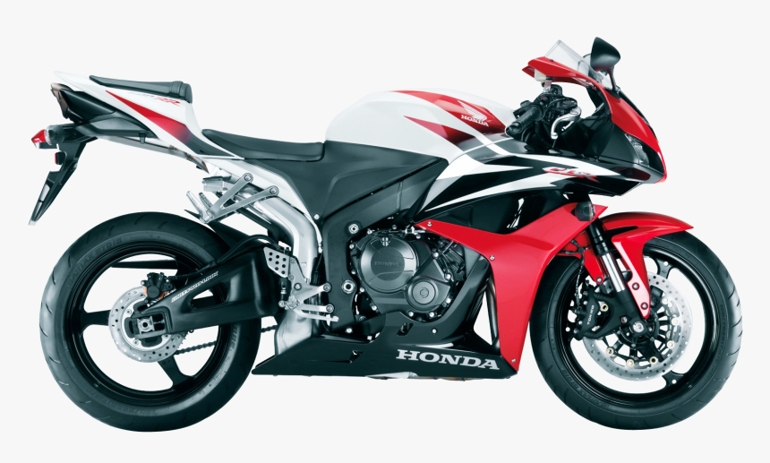 Honda Cbr Red And White Motorcycle Bike Png Image - Red And White Motorcycle, Transparent Png