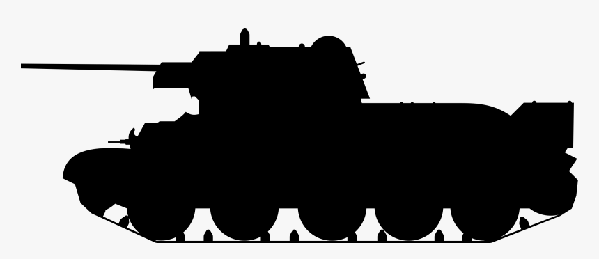 Tank T-34 Clip Arts - Army Tank Silhouette Png, Transparent Png