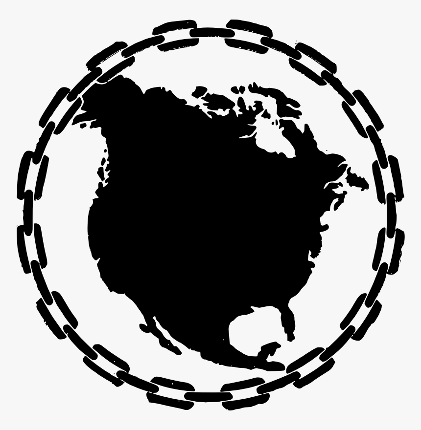 North America In Chains - Chain Linked Circle Vector, HD Png Download