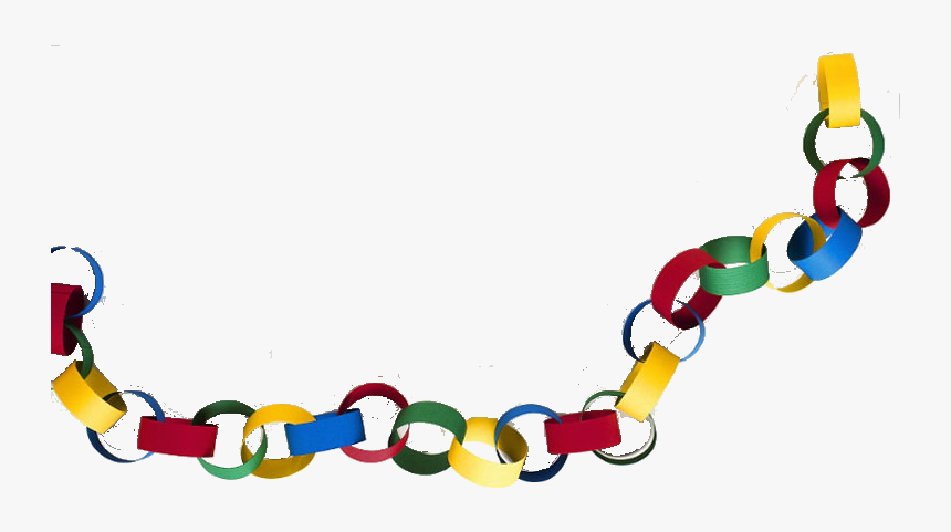Clip Art Paper Chains - Paper Chain Clipart Png, Transparent Png