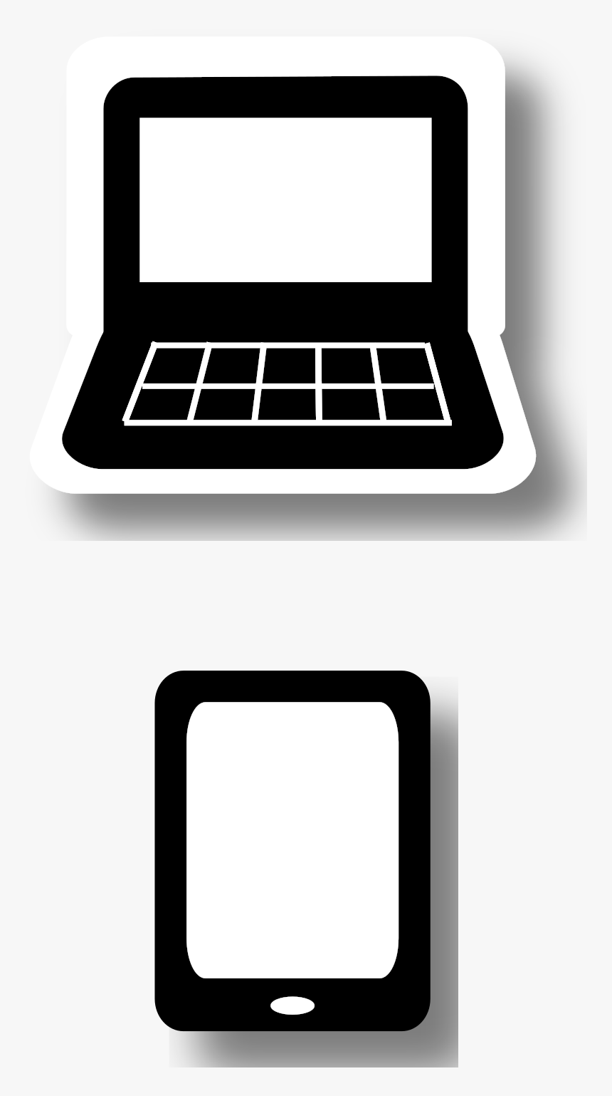 Laptop And Tablet Clip Arts - Smartphone, HD Png Download