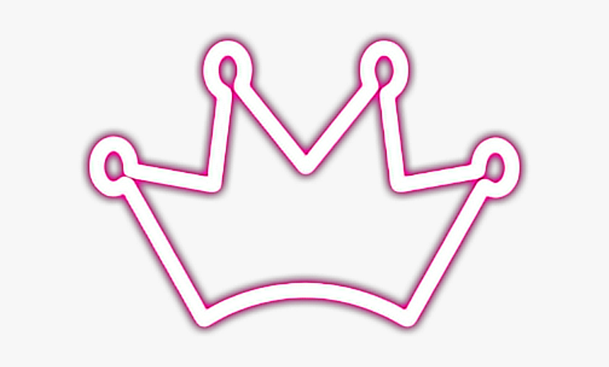 Crown Neon Princess Pink Freetoedit Transparent Crown Hd Png Download Transparent Png Image Pngitem