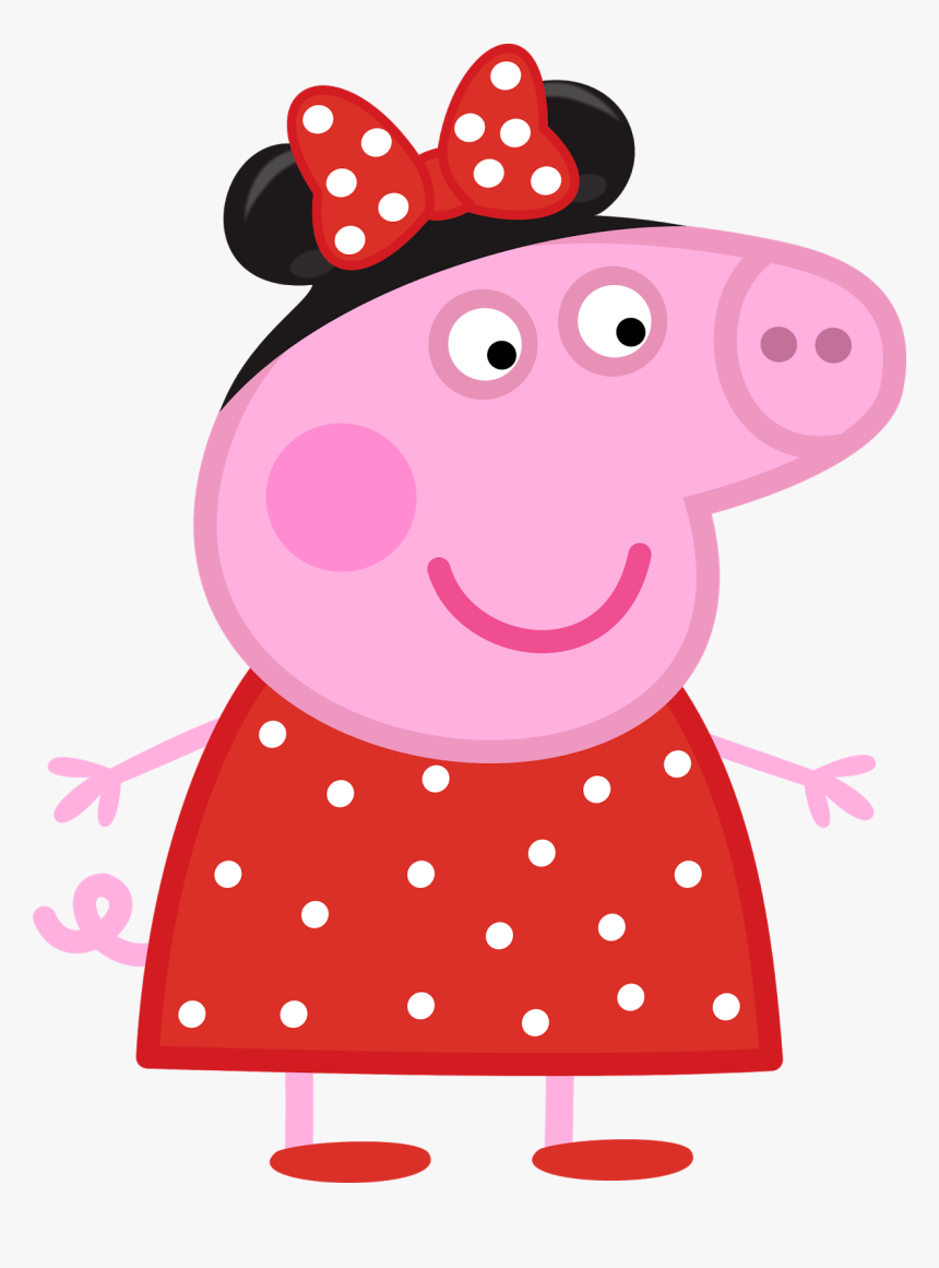 Clipart Pig Police - Peppa Pig Polka Dot, HD Png Download