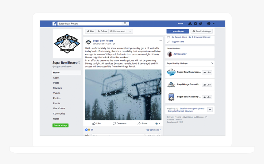 Offer Exclusive Info On Your Page, And Always Keep - Sugar Bowl Ski Resort, HD Png Download