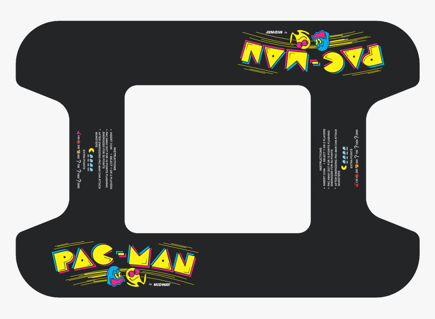 Pacman Cocktail Art Highscoresaves - Arcade Cocktail Table Glass Pacman, HD Png Download