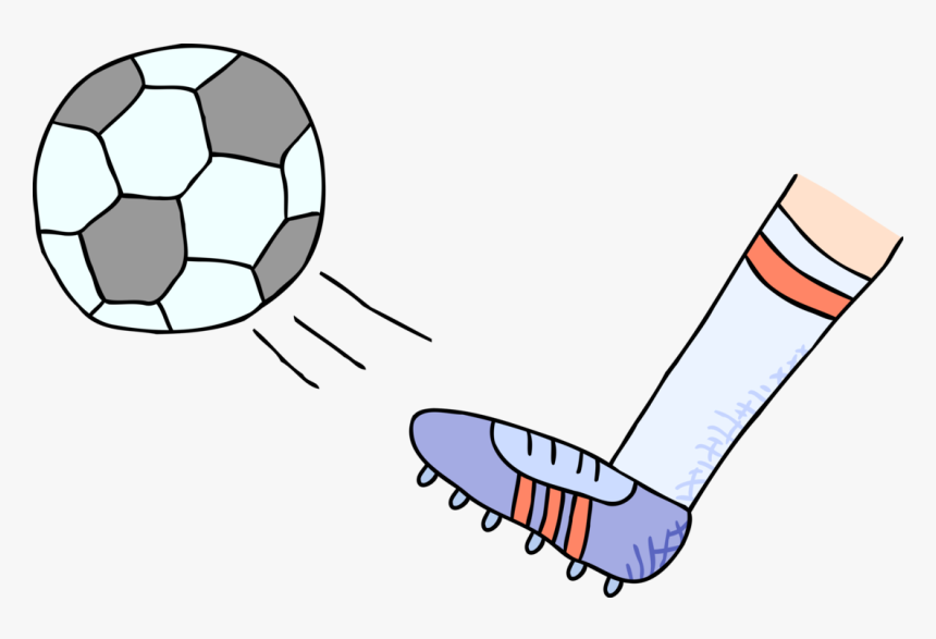 Feet Clipart Soccer Kicking A Ball Foot Clipart, HD Png Download , Transparent Png Image PNGitem