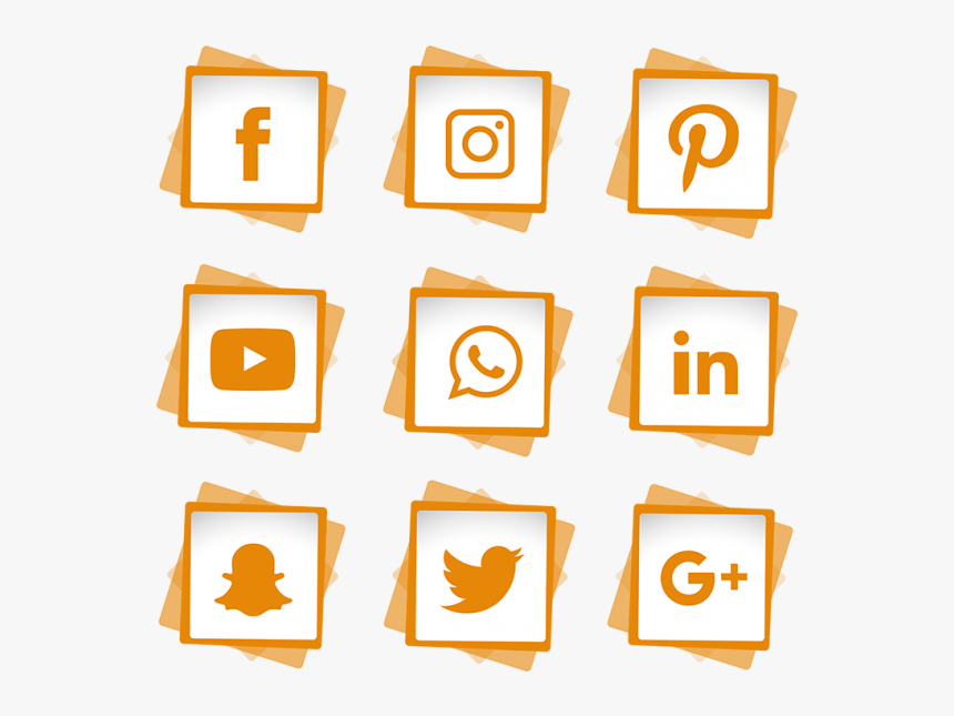 Social Media Buttons Png - Vector Social Media Logo Png, Transparent Png