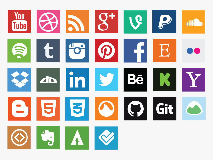 Social Media Icon Png, Transparent Png