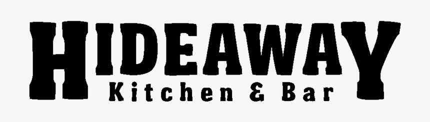 New Hideaway Kitchen And Bar Logo - Black-and-white, HD Png Download