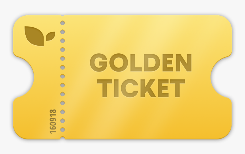 Golden Ticket Png, Transparent Png