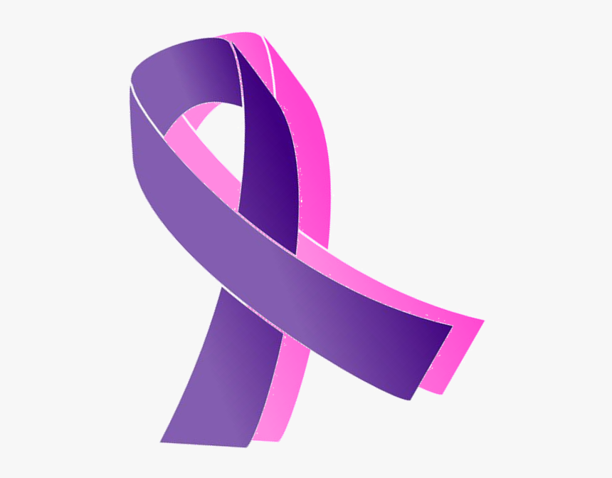 Murphysburg Has Gone Pink & Purple - Breast Cancer And Domestic Violence Ribbon, HD Png Download