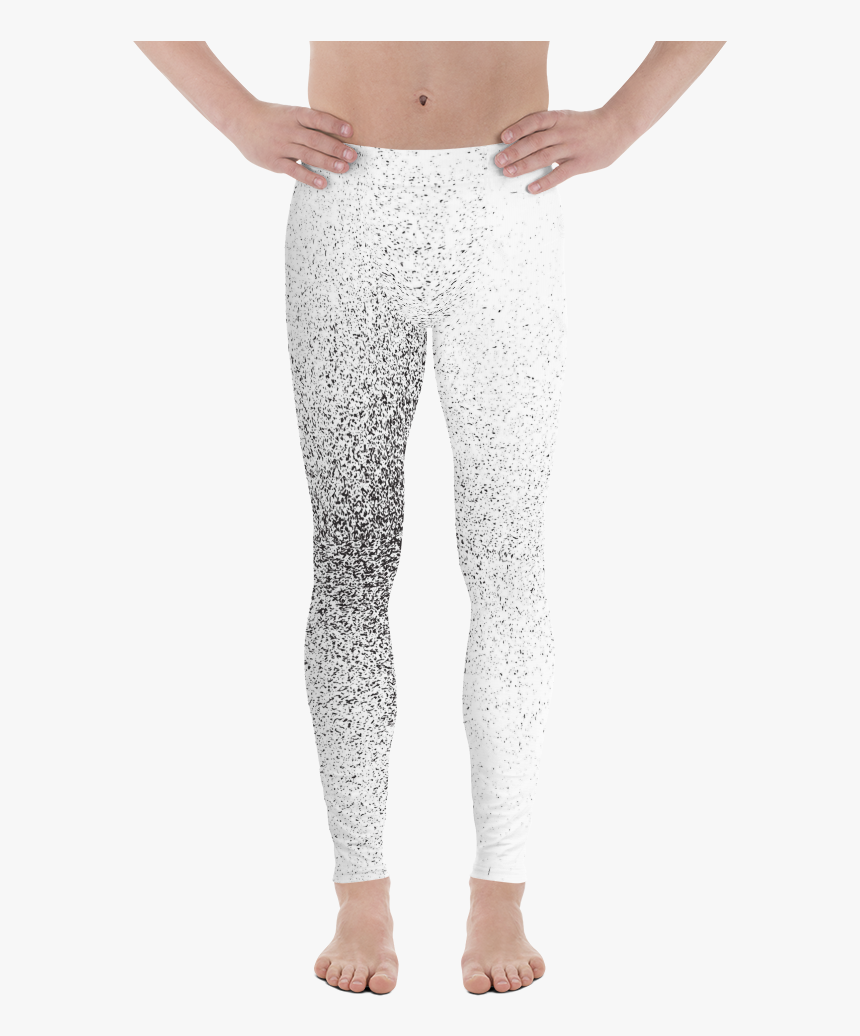 Grunge Texture Black White Spotted Background Halftone - Leggings, HD Png Download