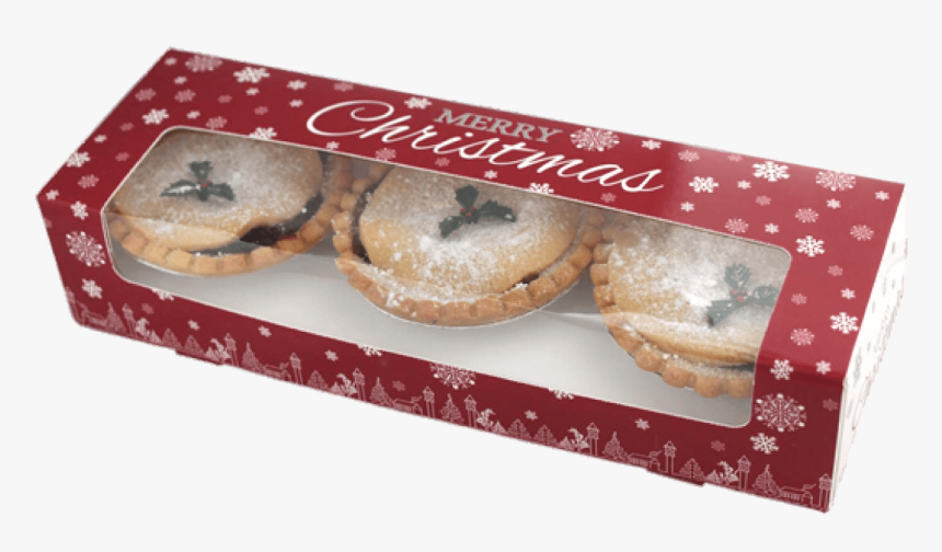 Box Of Three Mince Pies For Christmas - Mince Pie, HD Png Download