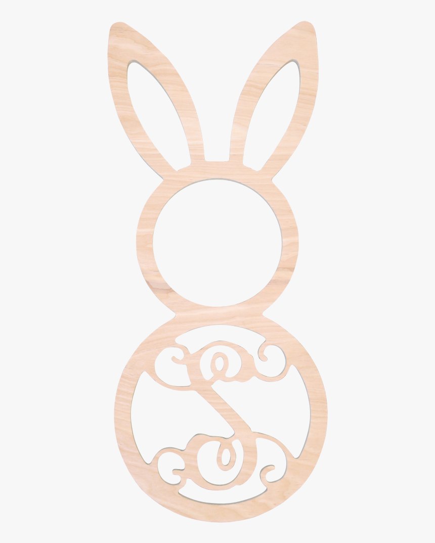 Single Initial Mdf Easter Bunny - Illustration, HD Png Download