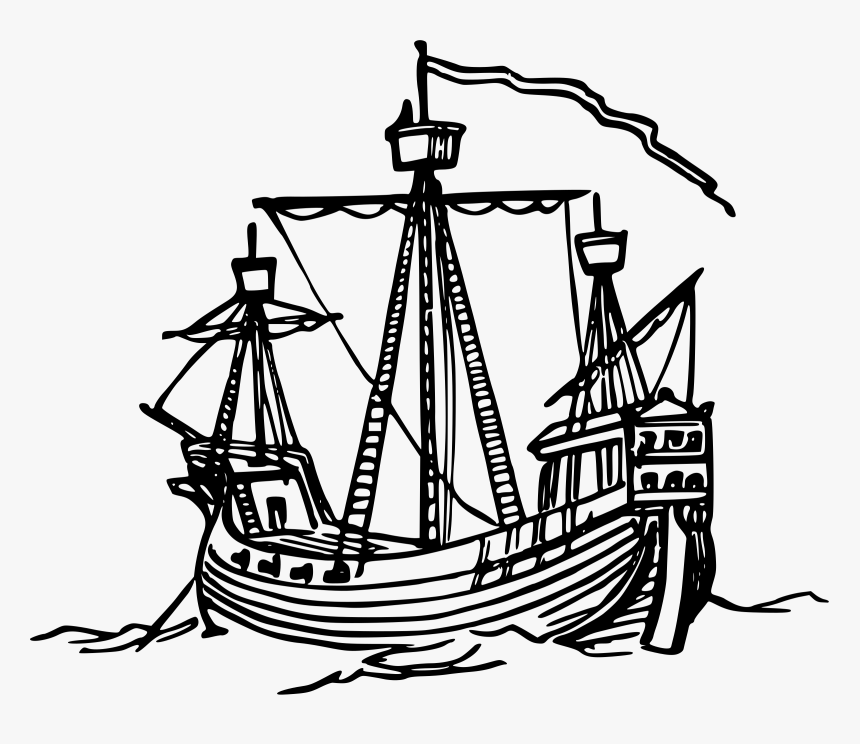 15th Century Ship Clip Arts - 15th Century Boat Designs, HD Png Download