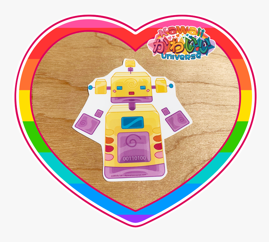 Cute Yellow Robot Sticker, HD Png Download