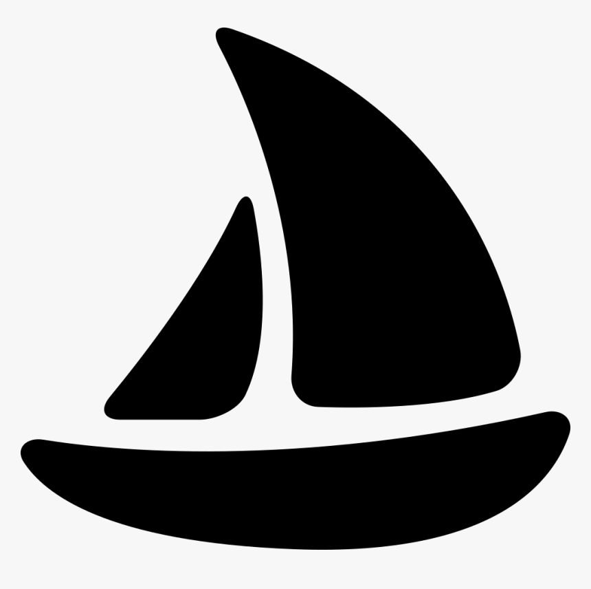 Sail Clipart Navy Blue Sailboat - Ship White And Black Png, Transparent Png