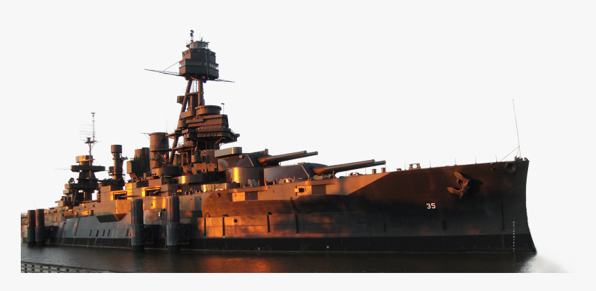 Battleship Uss Texas (bb-35), HD Png Download