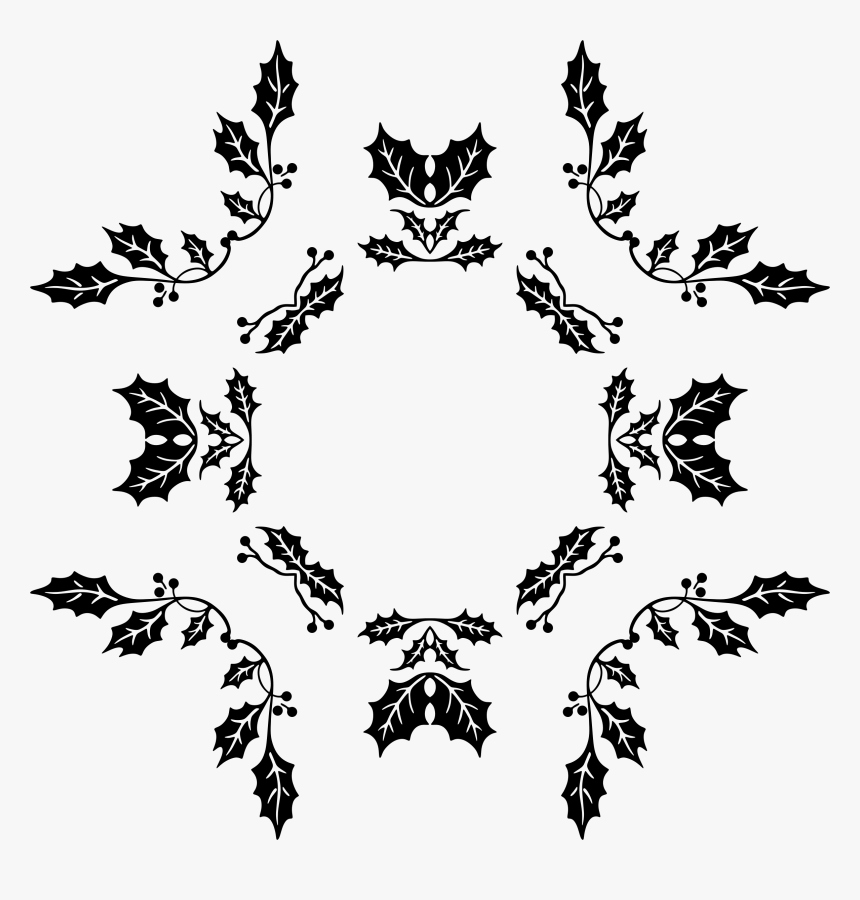 Holly Design 16 Clip Arts - Portable Network Graphics, HD Png Download
