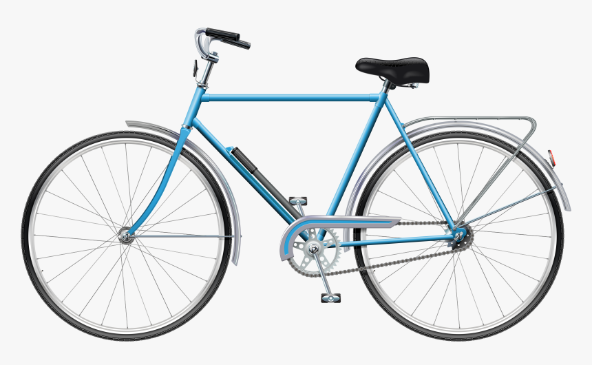 Blue Bicycle Png Clip Art, Transparent Png