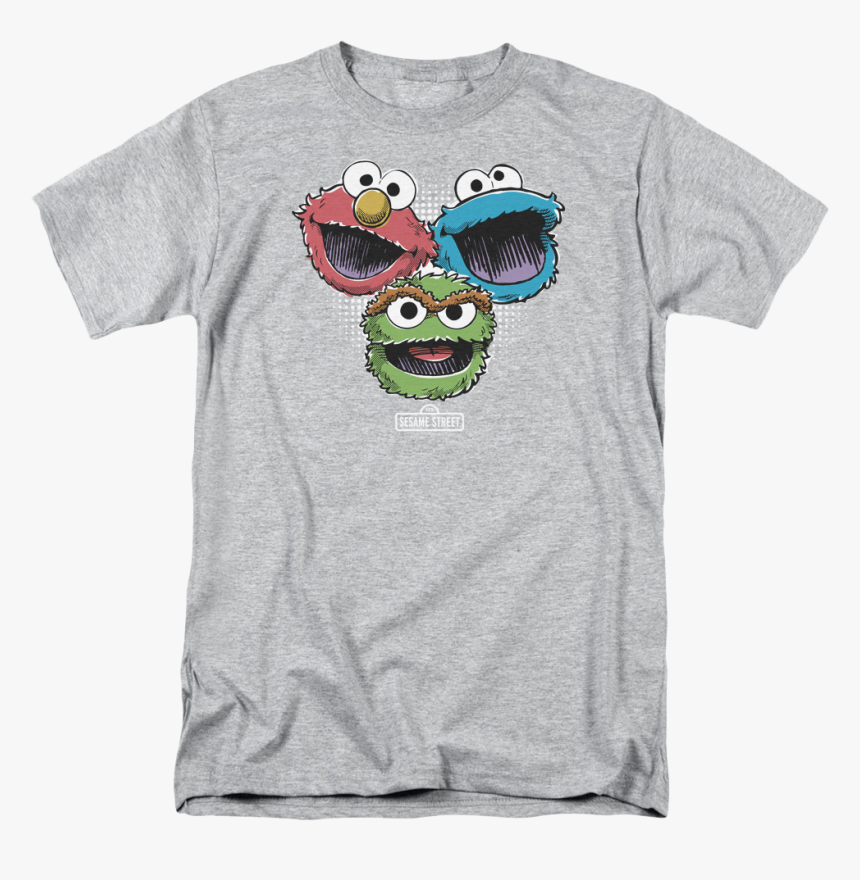 Elmo Cookie Monster Oscar The Grouch Sesame Street - Impractical Jokers T Shirts Team Q, HD Png Download