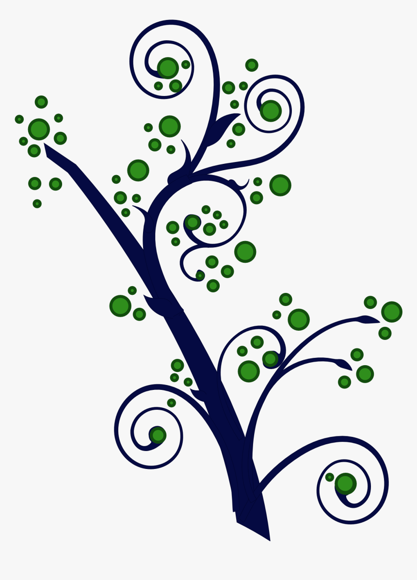 Swirl Branch Png Transparent Image - Tree Swirl Png, Png Download