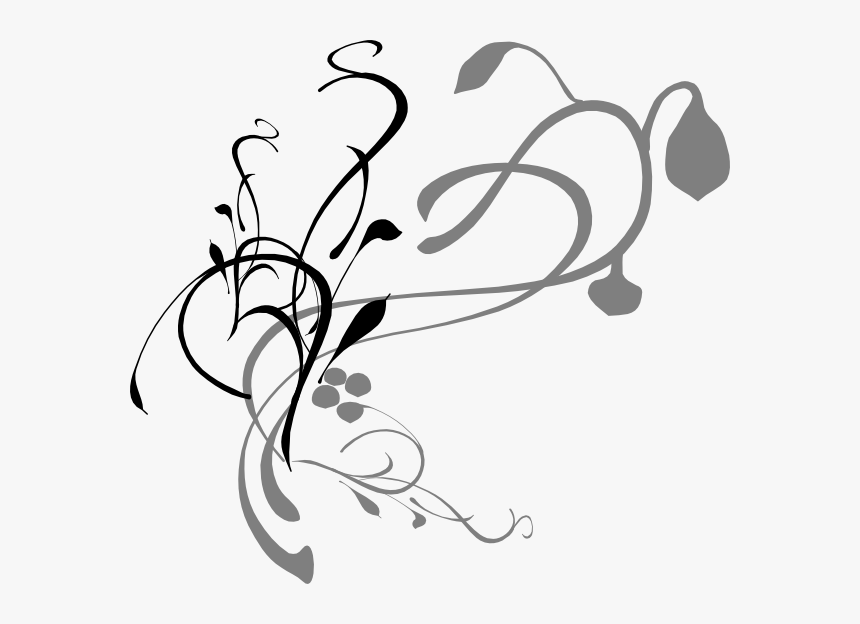 Birds On A Branch Svg Clip Arts - Funeral Program Borders Floral, HD Png Download