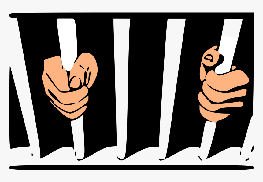 Black Man In Jail Cartoon, HD Png Download