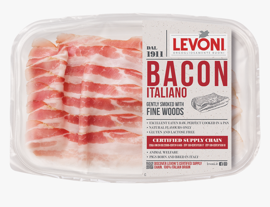 Levoni Salumi Affettati 1911 Pancetta Affumicata Eng - Cotto Ham, HD Png Download