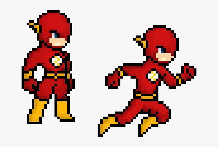 Pixel Art The Flash, HD Png Download , Transparent Png Image PNGitem