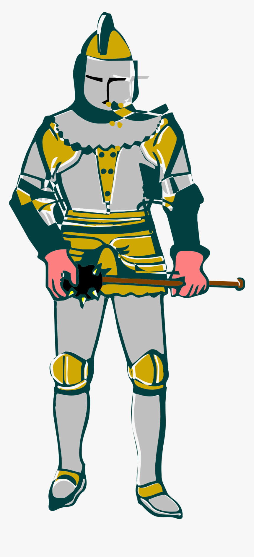 Person Man Knight Medieval Armor - Peasant Medieval Clipart Transparent, HD Png Download