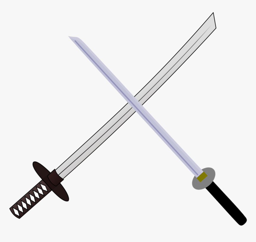 Katana And Shi Ken - Samurai Sword W Svg File, HD Png Download